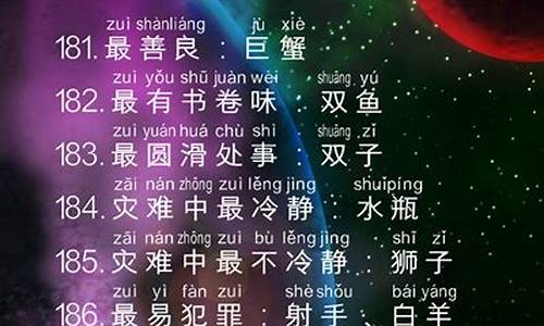 十二星座的学霸排名榜标准版_十二星座学霸