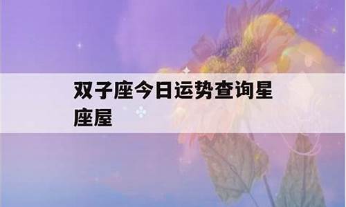 双子星座查询_双子座上升星座查询