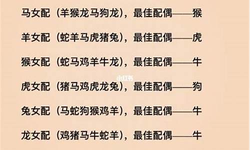 十二生肖属相婚姻配对表详解大全最新详解_十二生肖属相婚配吉凶